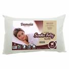 Travesseiro Damaia Sonho Feliz Slim 45cm x 65cm Fibra Siliconada Branco