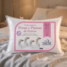 Travesseiro Daune 95% Penas 5% Plumas De Ganso 200 Fios 50x70cm Branco