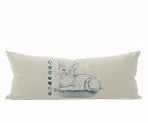 Travesseiro De Corpo Body Pillow Natural 40x130cm Gato Azul
