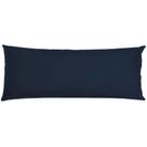 Travesseiro De Corpo Body Pillow Veludo 40x130cm Azul Marinho