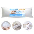 Travesseiro De Corpo Xuxão Antialérgico Fibra Siliconada Alívio Gestante Coluna Antimofo Super Macio Premium