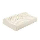 Travesseiro de Látex Natural Ortopédico Perfil Medio Modelo Liso com Furos para Maxima Ventilação Frescor e Capa Removível