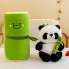 Travesseiro de Pelúcia Panda Kawaii 25cm - Brinquedo Macio de Pelúcia
