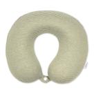 Travesseiro de Pescoço Bucky Jersey Listrado de Espuma Viscoelástica Verde Oliva