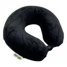 Travesseiro de Viagem Plush Espuma Viscoelastica Nasa Com Botão Preto Nap MPS2A40