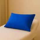 Travesseiro Hospitalar de Fibra 30x40 com capa removível em napa impermeável AZUL Travesseiro Hospitalar de Fibra 30x40 com capa removível em napa impermeável AZUL