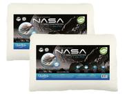 Travesseiro Nasa-X Kit 2 Alto Capa 100% Algodão Antiácaros - Duoflex