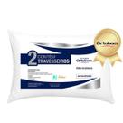Travesseiro Ortobom Twee 45x65cm Antialérgico Embalagem Econômica 2 peças