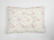 Travesseiro para berço ou carrinho bebê Menina Floral Rosa Novissimo 100% algodao
