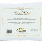 Travesseiro Pluma De Ganso 70x50 Cm Percal 400 Fios Acetinado 1 Peça 100% Algodão - Branco