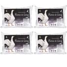 Travesseiro Pluma De Ganso Extra Macio Premium 4 Pçs Barato