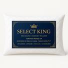 Travesseiro Select King Premium 90x50 Matelado Branco Fibra Siliconada Conforto Hotel Antialérgico