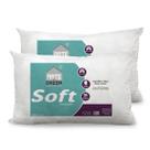 Travesseiro Soft Antialergico Fibra Siliconada kit 2 uni