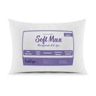 Travesseiro Soft Max Micropercal 400 Fios Fibra Siliconizada 50 cm x70cm Lavável Antiácaro Antialérgico
