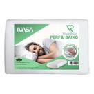 Travesseiro Visco Relax Nasa Baixo Capa 100% Algodão Hipoalergênico 60x40x14cm TRP Imports