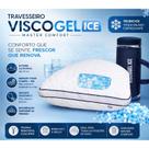 Travesseiro ViscoGel Ice Ajustável a altura Memory Foam Flakes Com Gel 50x70 Travesseiro ViscoGel Ice Ajustável a altura Memory Foam Flakes Com Gel 50x70