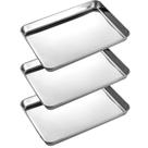 Tray LaBaider para procedimentos odontológicos em aço inoxidável, pacote com 3