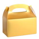 Treat Boxes DjinnGlory Gold Paper Gable, pacote com 36, 16x9x8,6 cm