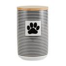 Treat Canister Bone Dry Paw & Patch Ceramic 1,06 L preto Treat Canister Bone Dry Paw & Patch Ceramic 1,06 L preto