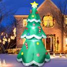 Tree Thanger inflável de Natal de 7 pés com luzes LED e enfeites