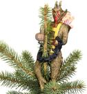 Tree Topper Tree Buddees Creepy Krampus para o Natal de 25 cm