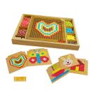 Treino Cerebral Carimbras 514 Pecas Quadro de Encaixe Brinquedo Educativo Recreativo