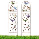Treliça de jardim LEWIS & WAYNE Metal com libélula colorida 150cm Treliça de jardim LEWIS & WAYNE Metal com libélula colorida 150cm