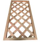Treliça de Madeira com Borda 60x120cm Marrom/Vermelho Woodforce