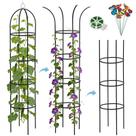 Treliça Obelisco de Jardim de Metal DEVISEFUN 2 unidades 200 cm