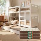 Treliche Beliche Barreto com Cama Auxiliar e 3 Colchões D33 PREMIUM ENVIO RÁPIDO