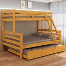 Treliche Casal com Cama Auxiliar Cor Mel - Ideal para Espaços Pequenos