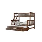 Treliche Casal/solteiro Denver Com 3 Gavetas Cor Castanho