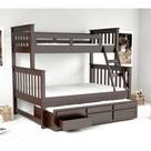 Treliche com Cama de Casal 3 Gavetas Madeira Maciça Saraiva