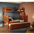 Treliche com Cama de Casal 3 Gavetas Madeira Maciça Saraiva Treliche com Cama de Casal 3 Gavetas Madeira Maciça Saraiva
