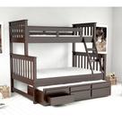 Treliche com Cama de Casal 3 Gavetas Madeira Maciça Saraiva
