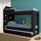 Treliche Ditália Cm-15 Preto Com Cama Auxiliar E Prateleiras