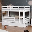 Treliche Infantil Eco com Grade de Proteção Madeira Maciça Branco Mobilistore
