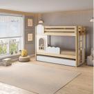 Treliche Infantil Janela com Cerquinha e Led New Garden Casatema Natural/Branco