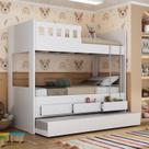 Treliche Infantil/Juvenil com 3 Gavetas 100% MDF