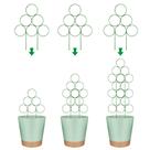 Trellis LONCHDAN para plantas em vasos, empilhável para ambientes internos, pacote com 3