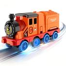 Trem de Brinquedo Infistaky com Garagem Transformável e Catapulta para Carrinhos