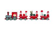 Trem De Madeira 21cm Enfeite Decoração Árvore De Natal Papai Noel Brinquedo Natalino Trenzinho