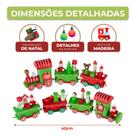 Trem de madeira Decoracao natalina arvore de natal 40 cm tipo:trem