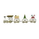 Trem decorativo candy branco em madeira 20x5cm Trem decorativo candy branco em madeira 20x5cm