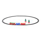 Trem Locomotiva Decorativo com Trilhos Natal 67x85cm Luz e Movimento