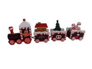 Trem natalino enfeite decoração de Natal em madeira