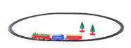 Trem natalino locomotiva decorativo com vagao 17pçs