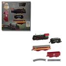 Trem super trilho locomotiva real train com luz e som 97 cm trilho- zoop toys zp01286