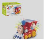 Trem Trenzinho Bate E Volta Com Som E Luz + Globo Giratório Infantil.