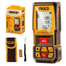 Trena A Laser INGCO HLDD1008 100 Metros 2 Mm Classe 2 635 Nm LCD Retroiluminado 99 Registros Funções De Área Volume E Pitágoras Profissional